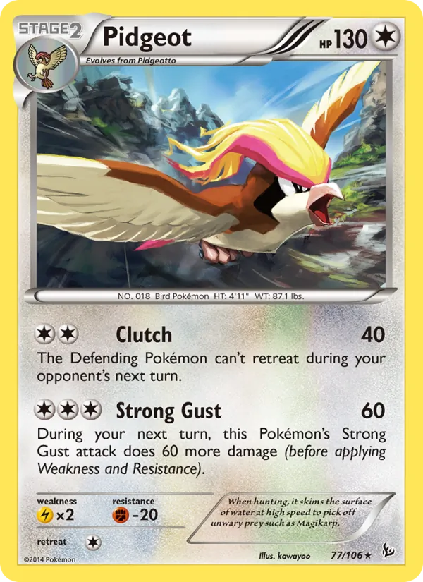 Pidgeot Flashfire 77/106