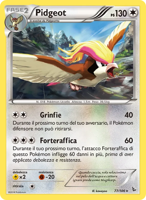 Pidgeot Fuoco Infernale 77/106
