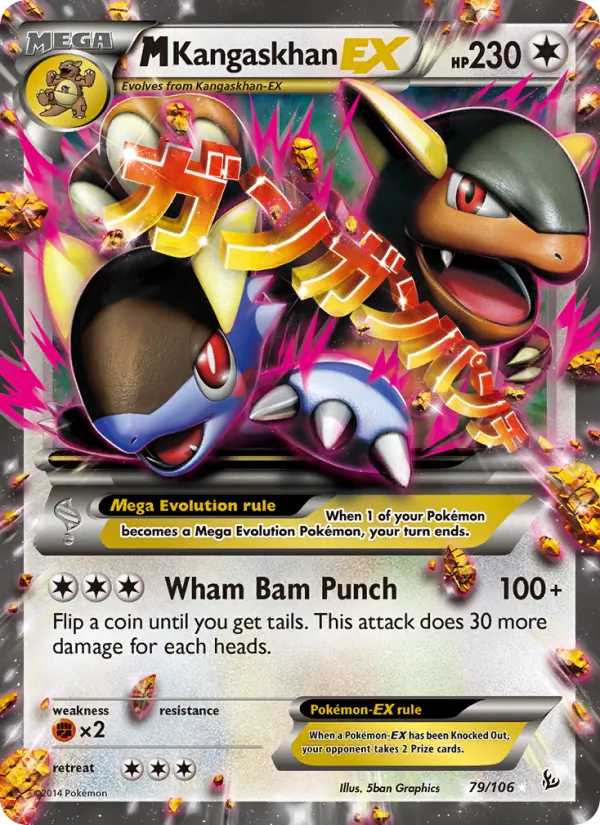 M Kangaskhan EX Flashfire 79/106