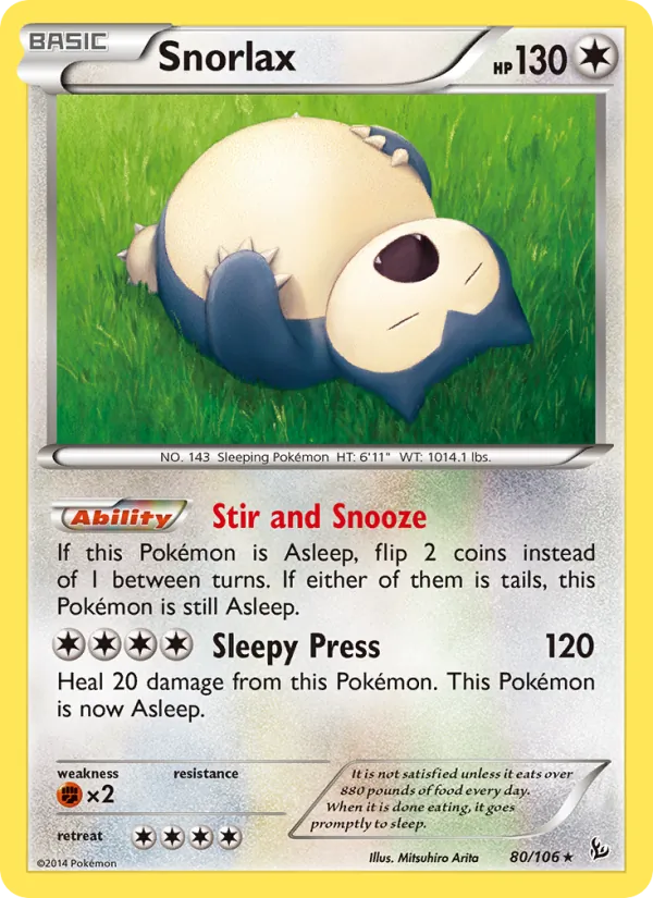 Snorlax Flashfire 80/106