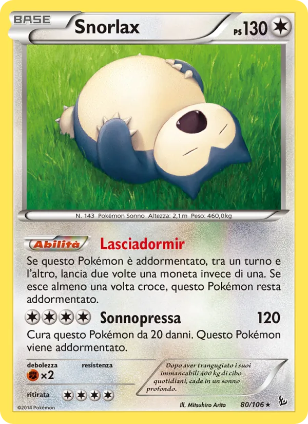 Snorlax Fuoco Infernale 80/106
