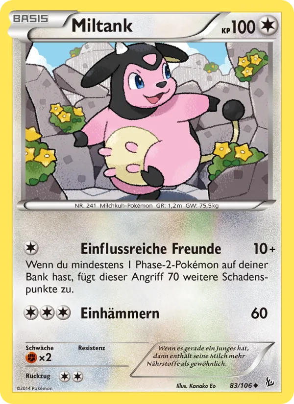 Miltank Flammenmeer 83/106