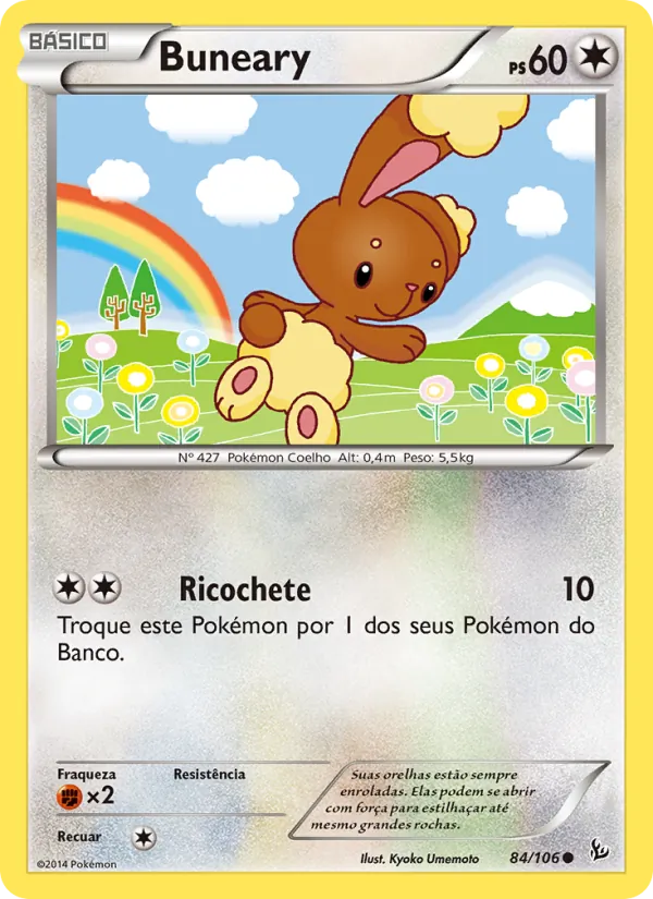 Buneary Flash de Fogo 84/106