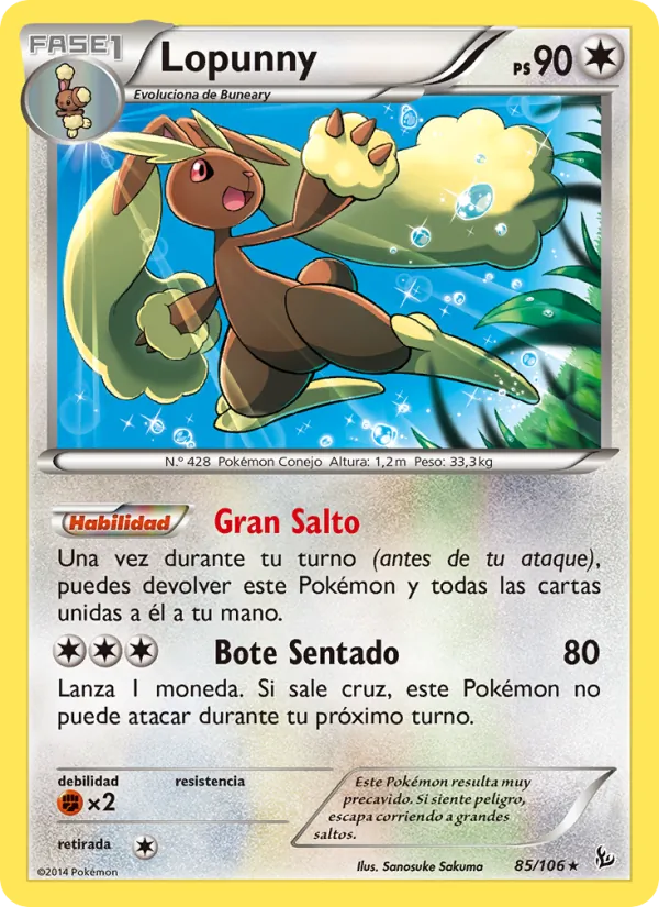 Lopunny Destellos de Fuego 85/106