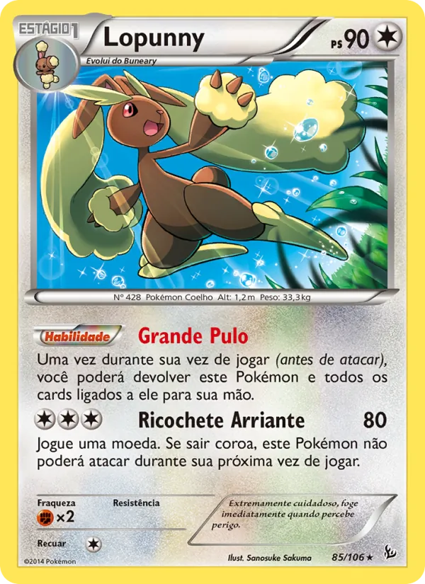 Lopunny Flash de Fogo 85/106