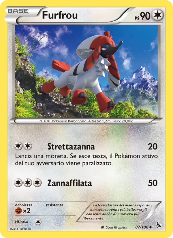 Furfrou Fuoco Infernale 87/106