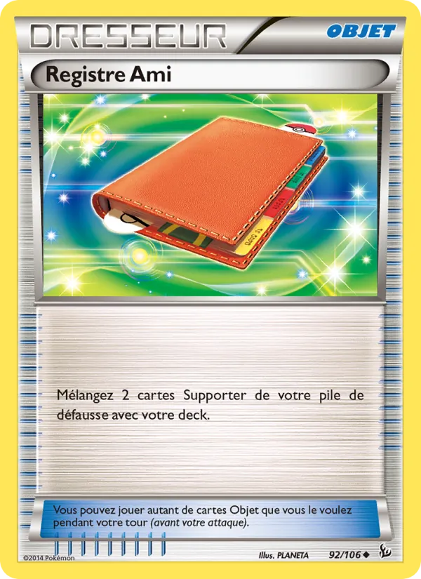 Registre Ami Étincelles 92/106