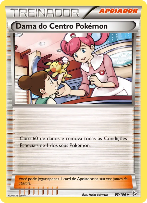 Dama do Centro Pokémon Flash de Fogo 93/106