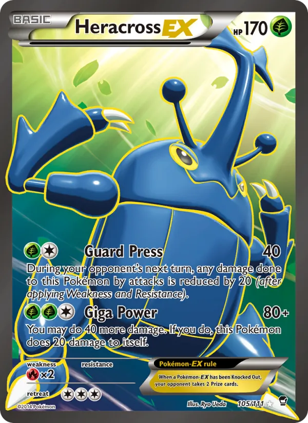 Heracross EX Furious Fists 105/111