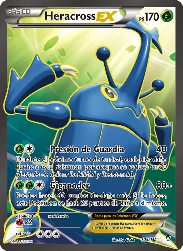 Heracross EX Puños Furiosos 105/111