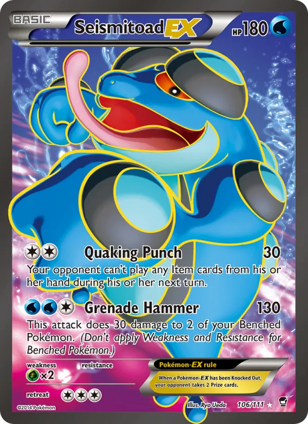 Seismitoad EX Furious Fists 106/111