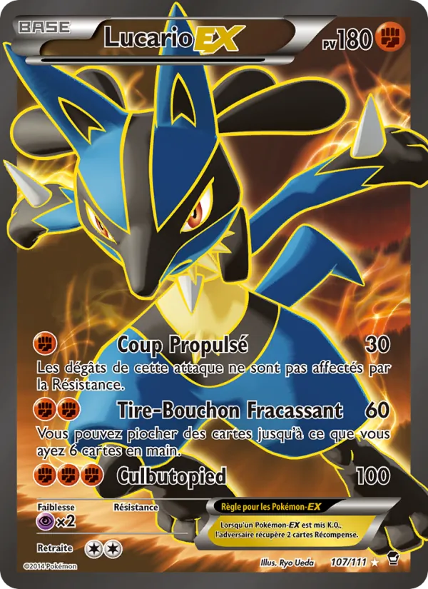 Lucario EX Poings Furieux 107/111
