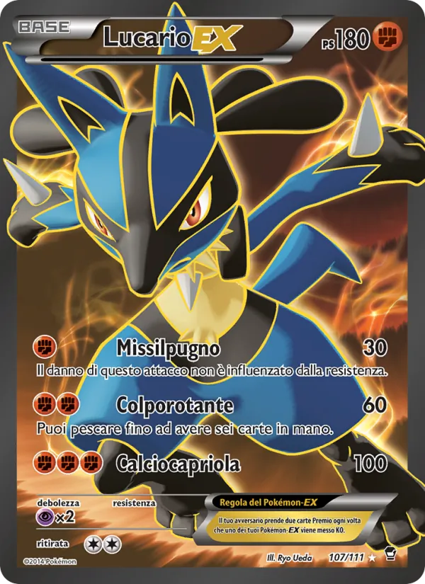 Lucario EX Colpi Furiosi 107/111