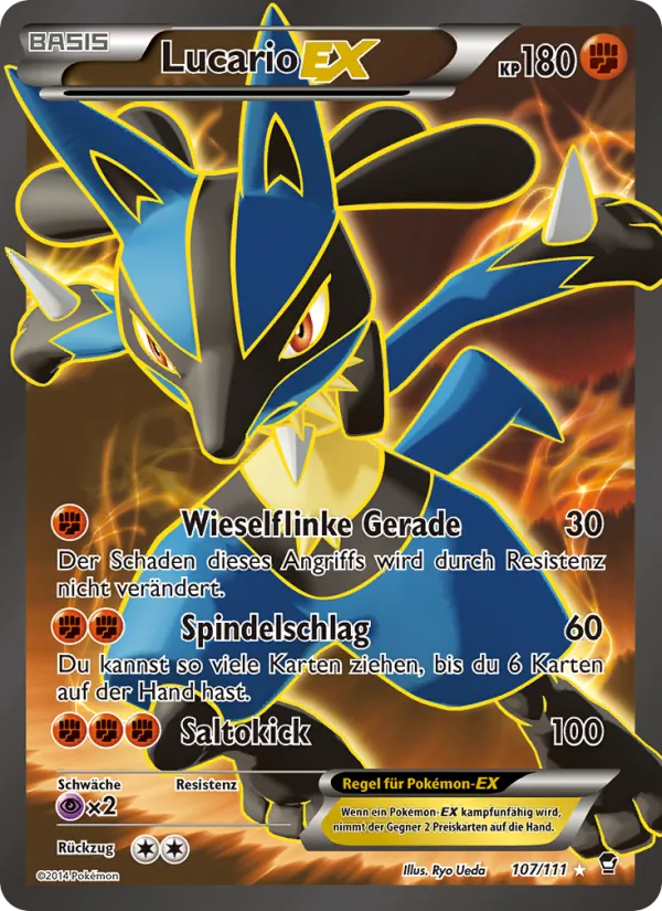 Lucario EX Fliegende Fäuste 107/111
