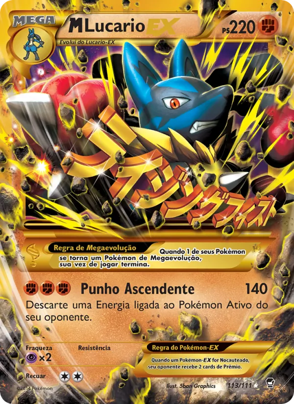 M-Lucario EX Punhos Furiosos 113/111