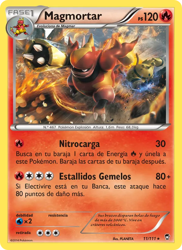 Magmortar Puños Furiosos 11/111