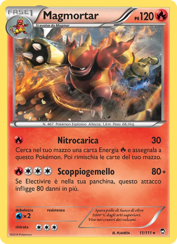 Magmortar Colpi Furiosi 11/111