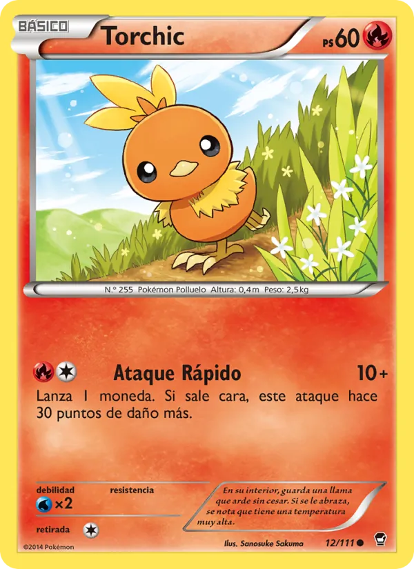 Torchic Puños Furiosos 12/111