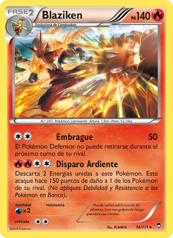 Blaziken Puños Furiosos 14/111