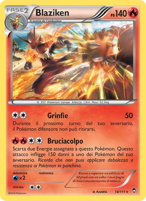 Blaziken Colpi Furiosi 14/111