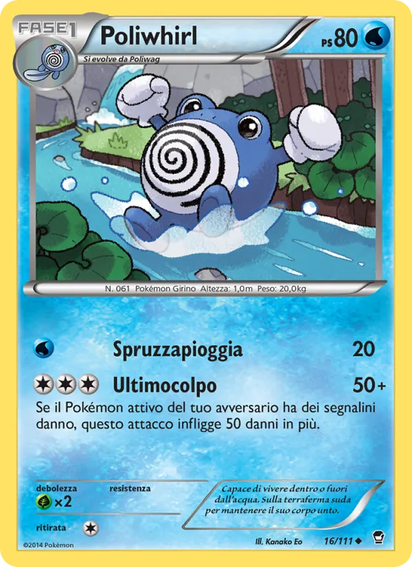 Poliwhirl Colpi Furiosi 16/111