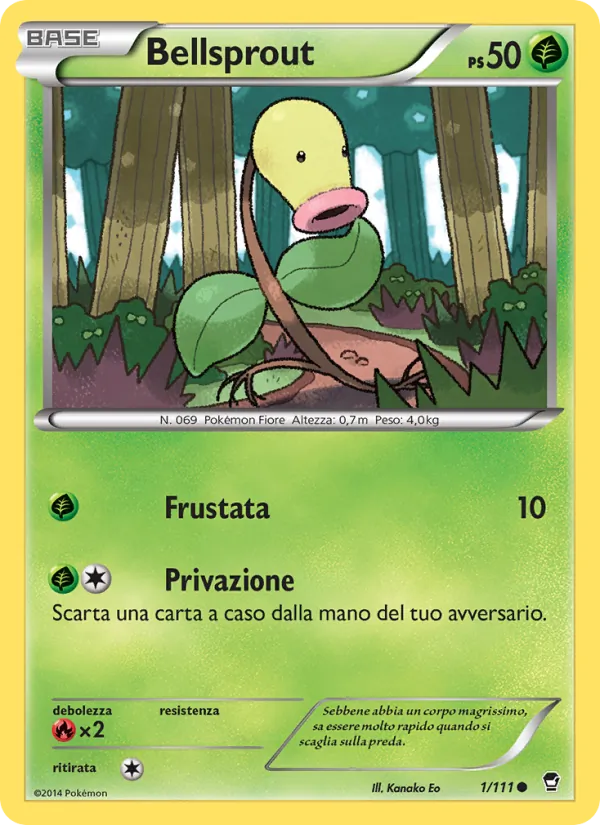 Bellsprout Colpi Furiosi 1/111
