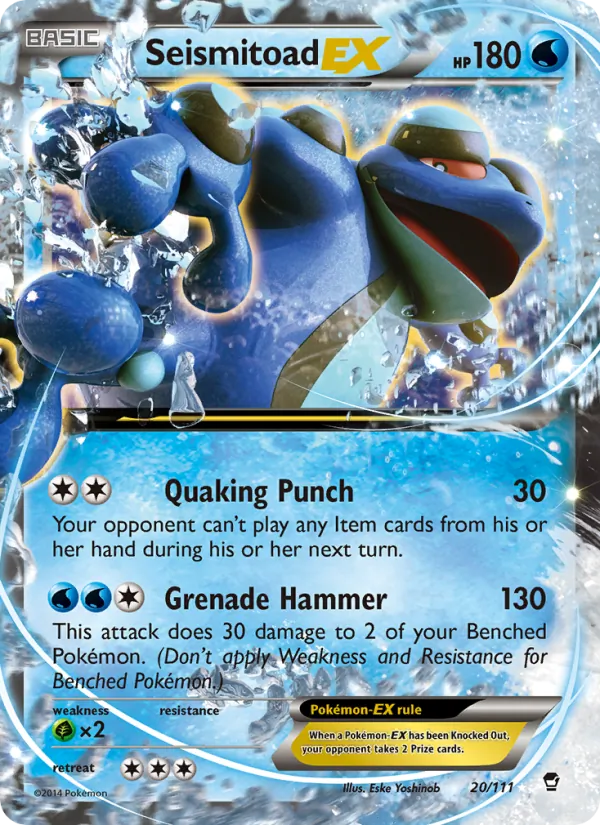 Seismitoad EX Furious Fists 20/111
