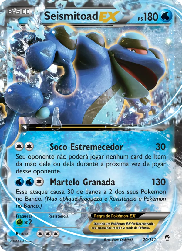 Seismitoad EX Punhos Furiosos 20/111