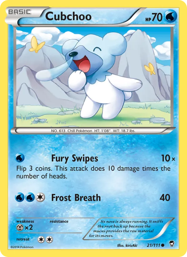 Cubchoo Furious Fists 21/111