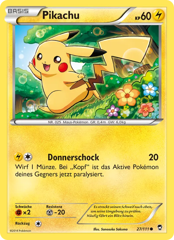 Pikachu Fliegende Fäuste 27/111