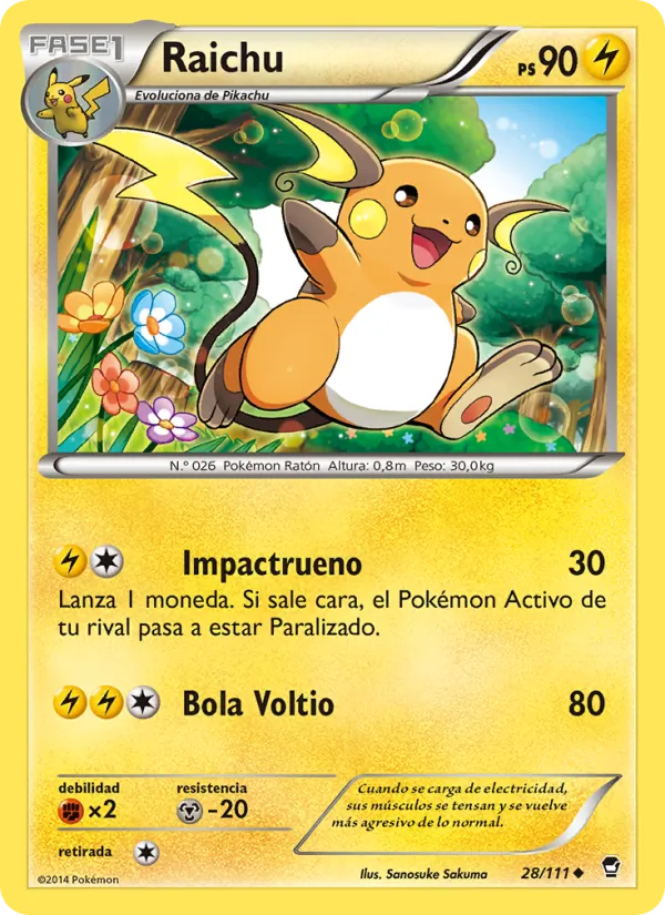 Raichu Puños Furiosos 28/111