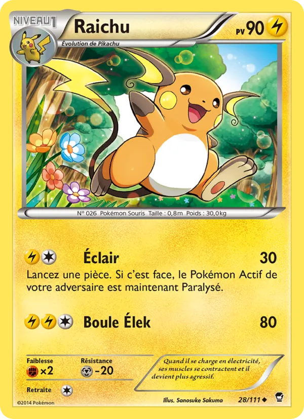 Raichu Poings Furieux 28/111