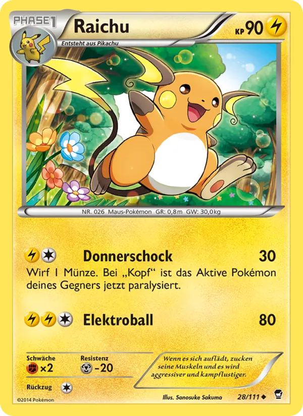 Raichu Fliegende Fäuste 28/111