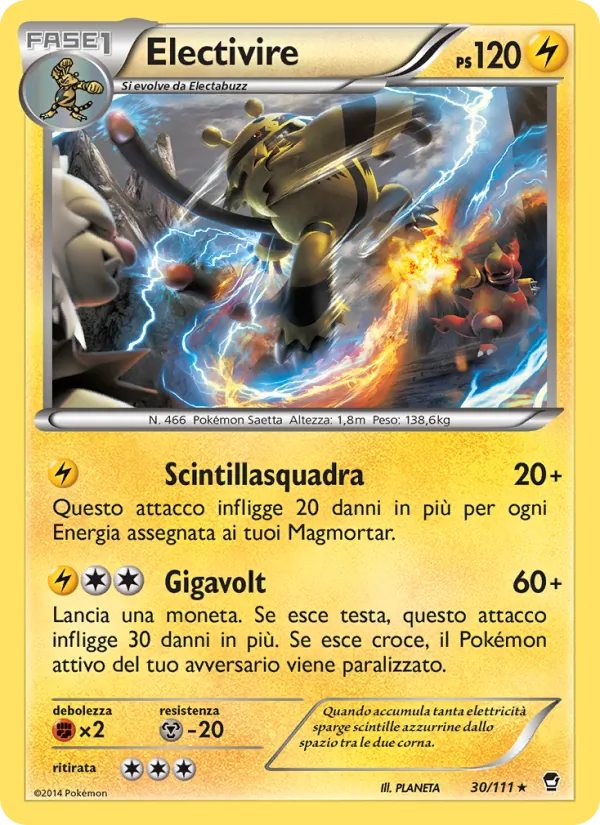 Electivire Colpi Furiosi 30/111