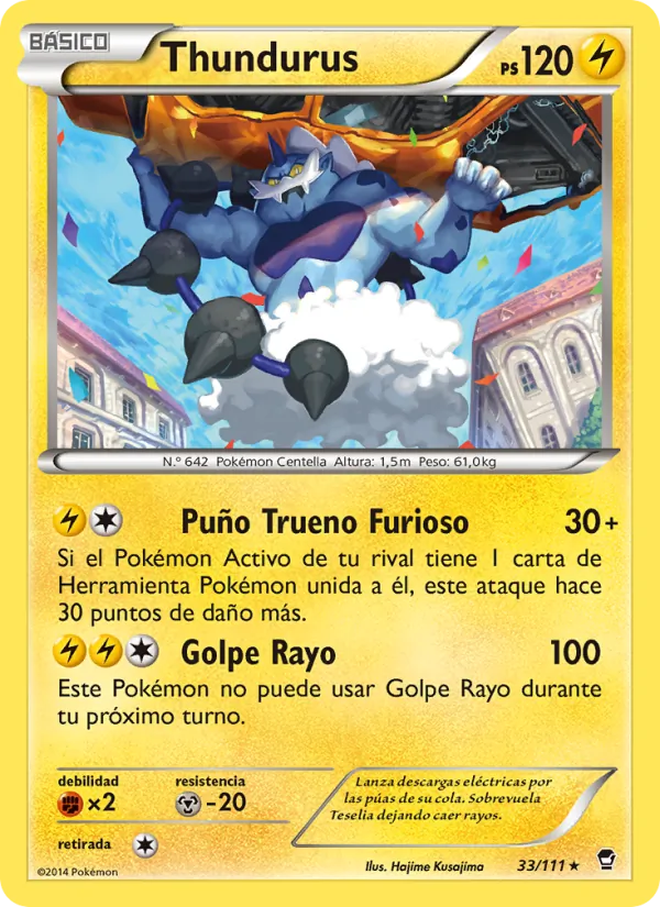 Thundurus Puños Furiosos 33/111