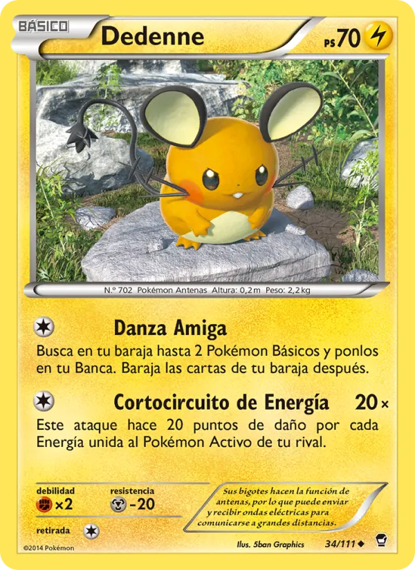 Dedenne Puños Furiosos 34/111