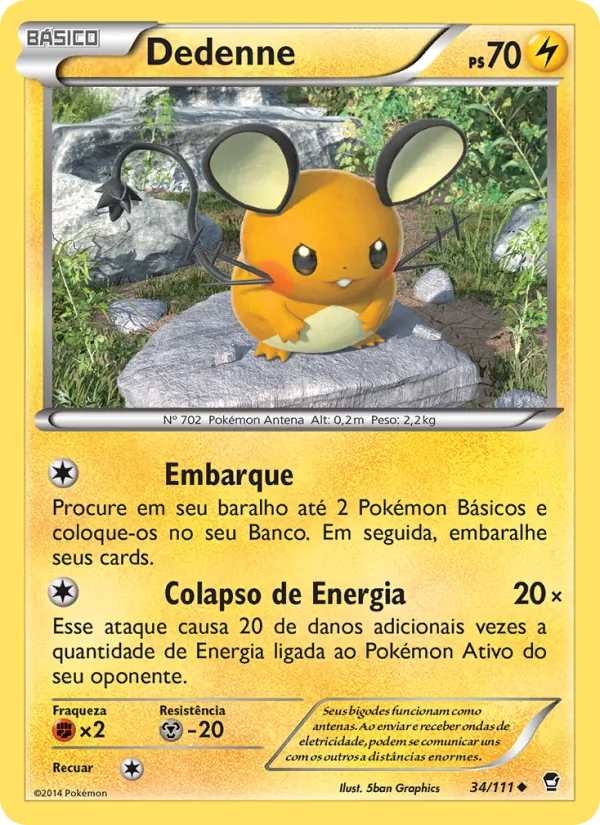 Dedenne Punhos Furiosos 34/111