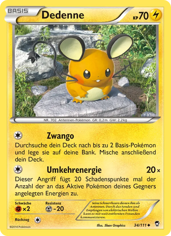 Dedenne Fliegende Fäuste 34/111