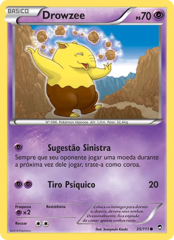 Drowzee Punhos Furiosos 35/111