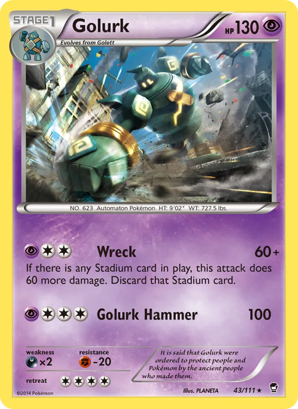 Golurk Furious Fists 43/111