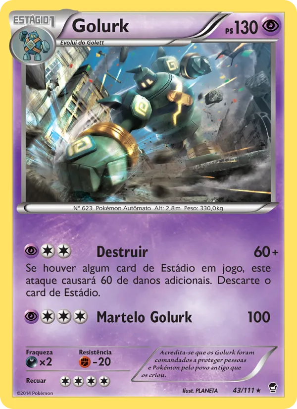 Golurk Punhos Furiosos 43/111