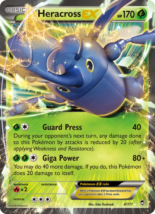 Heracross EX Furious Fists 4/111