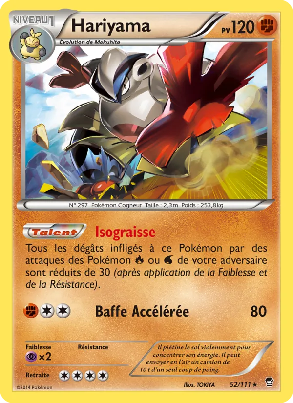 Hariyama Poings Furieux 52/111