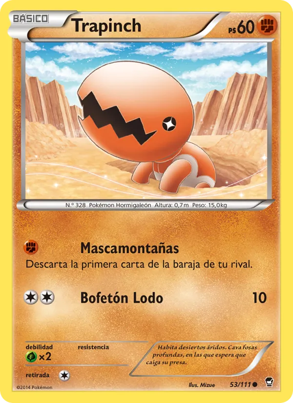 Trapinch Puños Furiosos 53/111