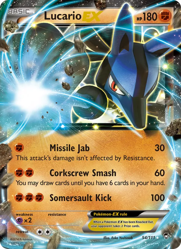 Lucario EX Furious Fists 54/111