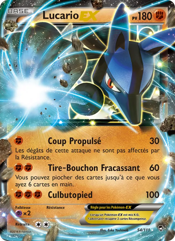 Lucario EX Poings Furieux 54/111