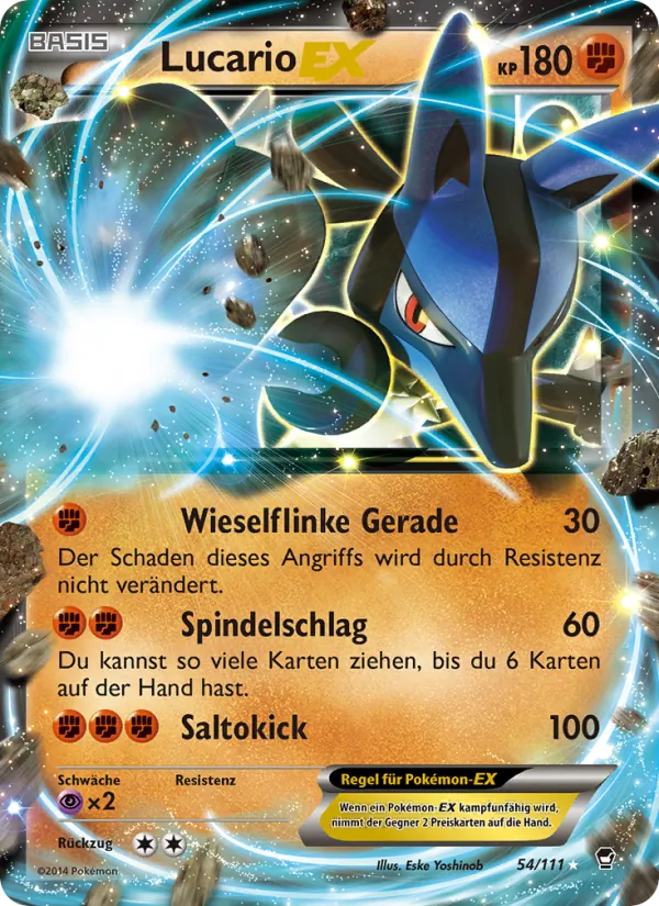 Lucario EX Fliegende Fäuste 54/111