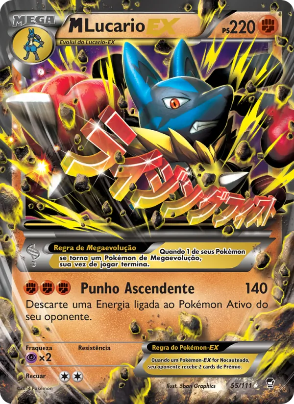 M-Lucario EX Punhos Furiosos 55/111