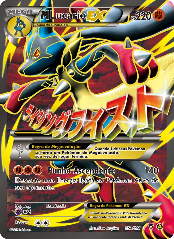 M-Lucario EX Punhos Furiosos 55a/111