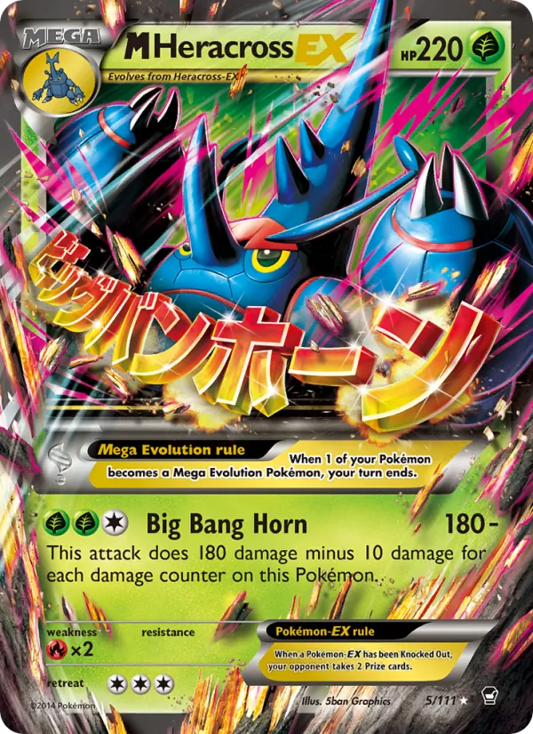 M Heracross EX Furious Fists 5/111